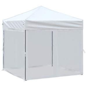 Namiot imprezowy Biały 2 x 2 m Tkanina vidaXL 486011
