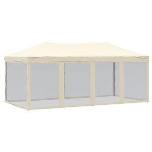 Namiot imprezowy Kremowy 3 x 6 m Tkanina vidaXL 492451 Namiot imprezowy Kremowy 3 x 6 m Tkanina vidaXL 492451