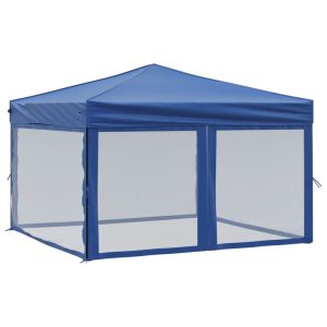 Namiot imprezowy Niebieski 3 x 3 m Tkanina vidaXL 485994 Namiot imprezowy Niebieski 3 x 3 m Tkanina vidaXL 485994