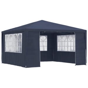 Namiot imprezowy Niebieski 4 x 4 m Polietylen vidaXL 492463 Namiot imprezowy Niebieski 4 x 4 m Polietylen vidaXL 492463