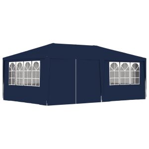 Namiot imprezowy Niebieski 4 x 6 m Polietylen vidaXL 498969 Namiot imprezowy Niebieski 4 x 6 m Polietylen vidaXL 498969