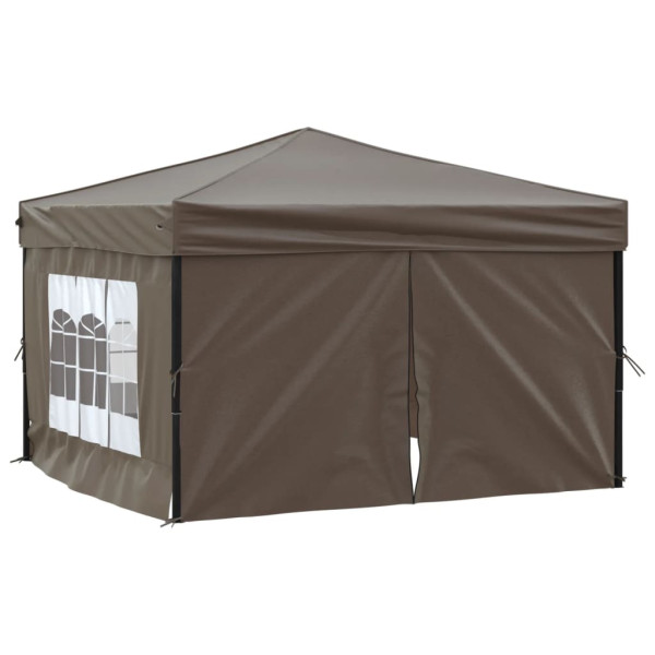 Namiot imprezowy Taupe 3 x 3 m Tkanina vidaXL 492457