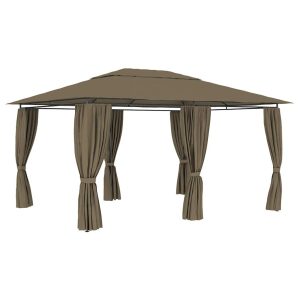 Namiot imprezowy Taupe Tkanina vidaXL 496933 Namiot imprezowy Taupe Tkanina vidaXL 496933