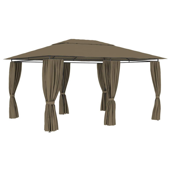 Namiot imprezowy Taupe Tkanina vidaXL 496933