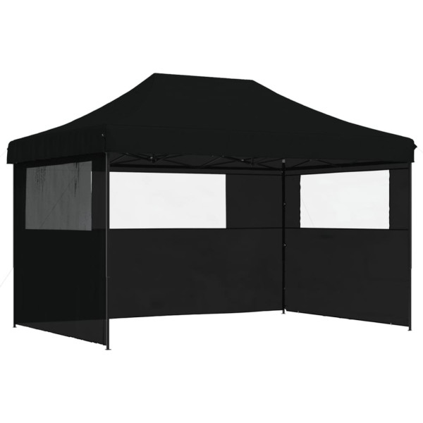 Namiot imprezowy typu pop-up z 3 ściankami, czarny 617462