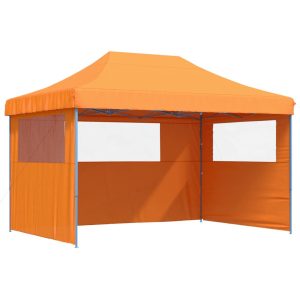 Namiot imprezowy typu pop-up z 3 ściankami, pomarańczowy 617562 Namiot imprezowy typu pop-up z 3 ściankami, pomarańczowy 617562