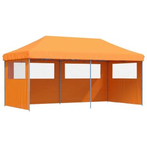 Namiot imprezowy typu pop-up z 3 ściankami, pomarańczowy 617479 Namiot imprezowy typu pop-up z 3 ściankami, pomarańczowy 617479
