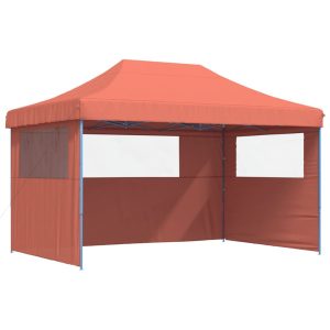 Namiot imprezowy typu pop-up z 3 ściankami, terakota 617539 Namiot imprezowy typu pop-up z 3 ściankami, terakota 617539