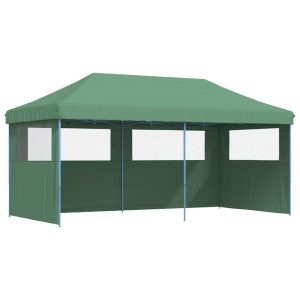 Namiot imprezowy typu pop-up z 3 ściankami, zielony 617485 Namiot imprezowy typu pop-up z 3 ściankami, zielony 617485