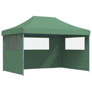 Namiot imprezowy typu pop-up z 3 ściankami, zielony 617469 Namiot imprezowy typu pop-up z 3 ściankami, zielony 617469