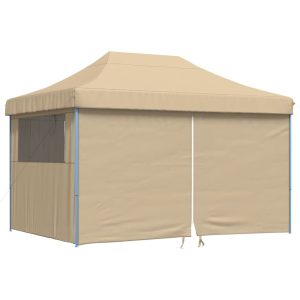 Namiot imprezowy typu pop-up z 4 ściankami, beżowy 617511 Namiot imprezowy typu pop-up z 4 ściankami, beżowy 617511