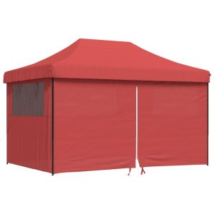 Namiot imprezowy typu pop-up z 4 ściankami, burgundowy 617580 Namiot imprezowy typu pop-up z 4 ściankami, burgundowy 617580