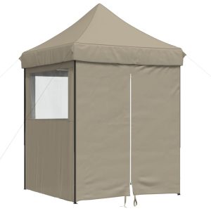 Namiot imprezowy typu pop-up z 4 ściankami, kolor taupe 617355 Namiot imprezowy typu pop-up z 4 ściankami, kolor taupe 617355