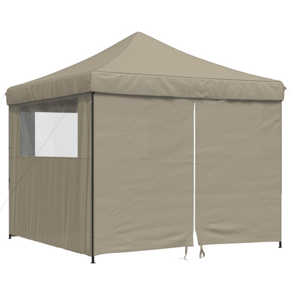 Namiot imprezowy typu pop-up z 4 ściankami, kolor taupe 617075