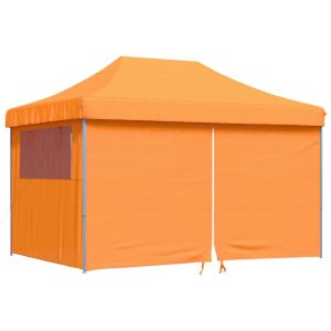 Namiot imprezowy typu pop-up z 4 ściankami, pomarańczowy 617583 Namiot imprezowy typu pop-up z 4 ściankami, pomarańczowy 617583