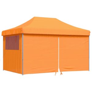 Namiot imprezowy typu pop-up z 4 ściankami, pomarańczowy 617512 Namiot imprezowy typu pop-up z 4 ściankami, pomarańczowy 617512