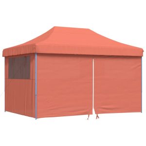 Namiot imprezowy typu pop-up z 4 ściankami, terakota 617535 Namiot imprezowy typu pop-up z 4 ściankami, terakota 617535