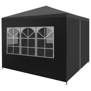 Namiot ogrodowy Antracyt 3 x 3 m Tkanina vidaXL 492584