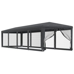 Namiot Ogrodowy Antracytowy Imprezowy Pawilon Altana Ogrodowa 3×12 m 940510 Namiot Ogrodowy Antracytowy Imprezowy Pawilon Altana Ogrodowa 3×12 m 940510