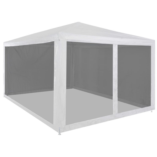 Namiot ogrodowy Biały 3 x 4 m Polietylen with 4 sidewalls vidaXL 1089194