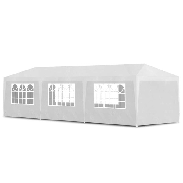 Namiot ogrodowy Biały 3 x 9 m Tkanina vidaXL 496935