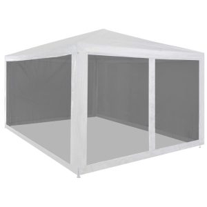 Namiot Ogrodowy Biały Imprezowy Pawilon Altana Ogrodowa Ze Ściankami 4×3 m 940447 Namiot Ogrodowy Biały Imprezowy Pawilon Altana Ogrodowa Ze Ściankami 4×3 m 940447
