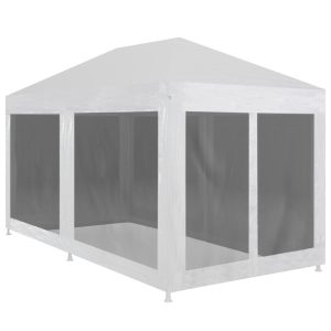 Namiot Ogrodowy Biały Imprezowy Pawilon Altana Ogrodowa Ze Ściankami 6×3 m 940321 Namiot Ogrodowy Biały Imprezowy Pawilon Altana Ogrodowa Ze Ściankami 6×3 m 940321