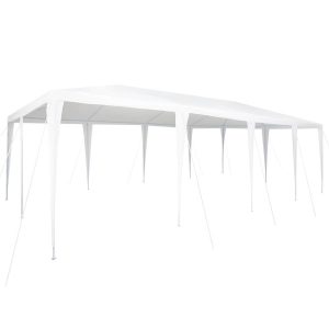 Namiot Ogrodowy Biały Pawilon Altana Ogrodowa Zadaszenie 800 x 400 x 266 cm 940245 Namiot Ogrodowy Biały Pawilon Altana Ogrodowa Zadaszenie 800 x 400 x 266 cm 940245