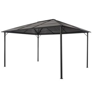 Namiot ogrodowy Czarny 4 x 3 m Stal vidaXL 260236 Namiot ogrodowy Czarny 4 x 3 m Stal vidaXL 260236