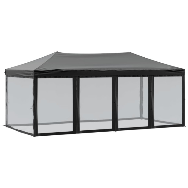 Namiot Ogrodowy Czarny Imprezowy Pawilon Altana Ogrodowa 3x6 m 941099