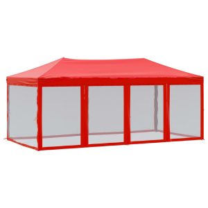 Namiot Ogrodowy Czerwony Imprezowy Pawilon Altana Ogrodowa 3×6 m 940974 Namiot Ogrodowy Czerwony Imprezowy Pawilon Altana Ogrodowa 3×6 m 940974