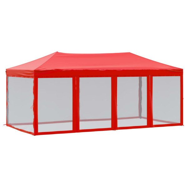 Namiot Ogrodowy Czerwony Imprezowy Pawilon Altana Ogrodowa 3x6 m 940974