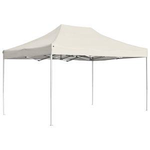 Namiot ogrodowy Kremowy 4.5 x 3 m Tkanina vidaXL 496965