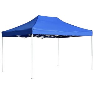 Namiot ogrodowy Niebieski 4.5 x 3 m Tkanina vidaXL 496956 Namiot ogrodowy Niebieski 4.5 x 3 m Tkanina vidaXL 496956
