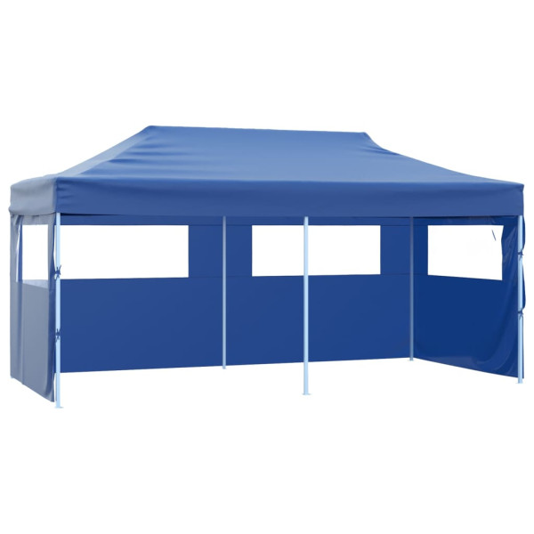 Namiot ogrodowy Niebieski Tkanina with 4 sidewalls vidaXL 490538