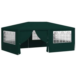 Namiot Ogrodowy Zielony Imprezowy Pawilon Altana Ogrodowa 4×6 m 941035