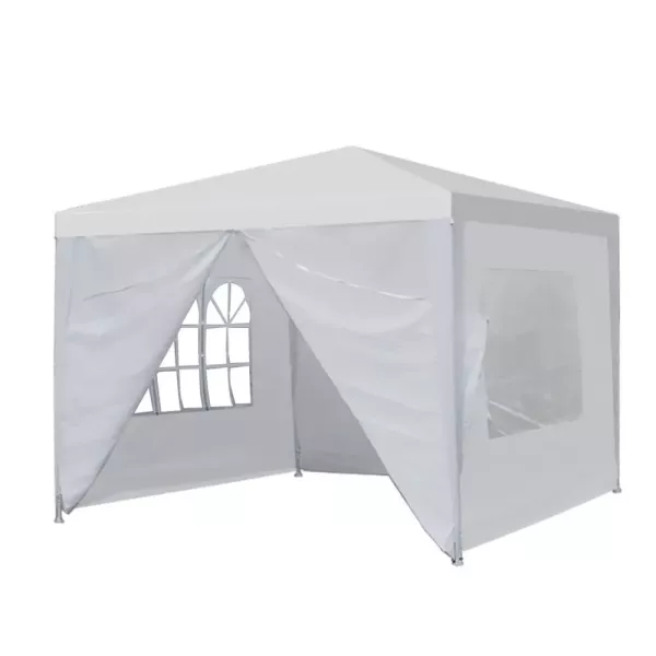 Namiot pawilon ogrodowy handlowy 3x3 m 4 ścianki biały MultiGarden 663034