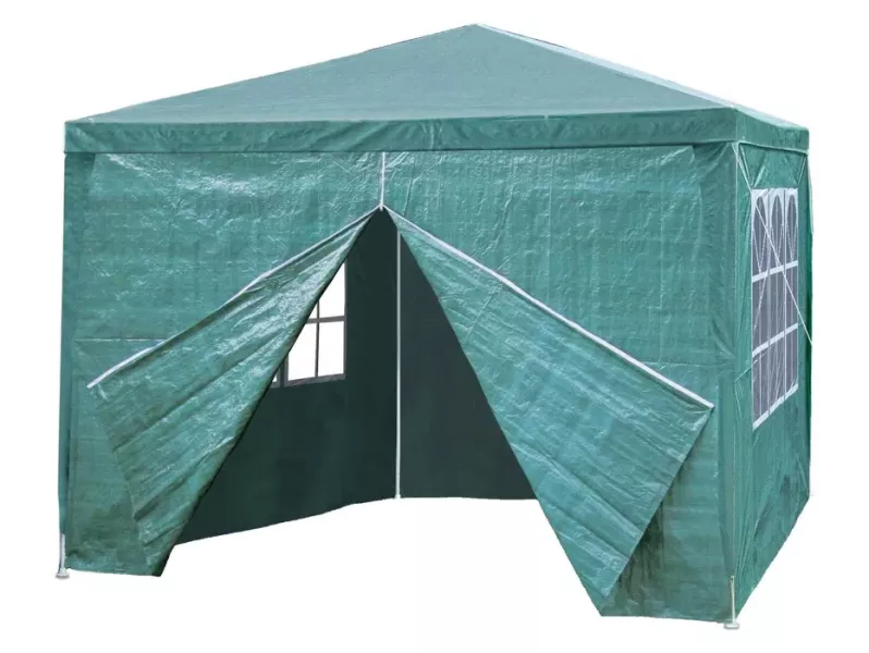 Namiot pawilon ogrodowy handlowy 3x3 m 4 ścianki zielony MultiGarden 663035