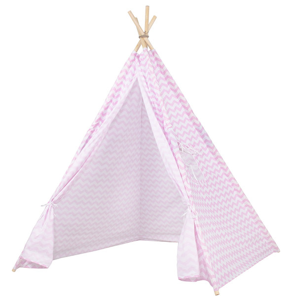 Namiot Tipi solo różowy w zygzaki 373633