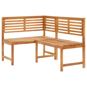 Narożna ławka ogrodowa, 140 cm, lite drewno akacjowe 560871 Narożna ławka ogrodowa, 140 cm, lite drewno akacjowe 560871