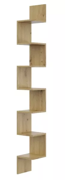 Narożna półka ścienna w kolorze dąb artisan - Rireon 292771