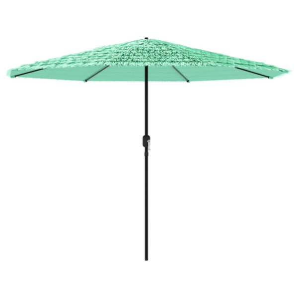 Parasol Ogrodowy Zielony z Podstawą Składany Na Taras Balkon 388x388x248 cm 945045
