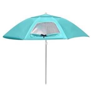 Parasol plażowy 2w1 namiot parawan składany w pokrowcu 436834