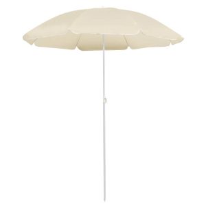 Parasol Plażowy Ogrodowy Na Słupku Składany Beżowy 180 cm 938950 Parasol Plażowy Ogrodowy Na Słupku Składany Beżowy 180 cm 938950