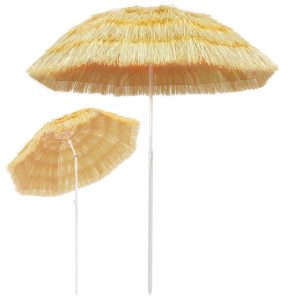 Parasol plażowy w stylu hawajskim naturalny 180 cm 938987 Parasol plażowy w stylu hawajskim naturalny 180 cm 938987