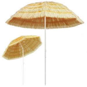 Parasol plażowy w stylu hawajskim naturalny 240 cm 938868 Parasol plażowy w stylu hawajskim naturalny 240 cm 938868