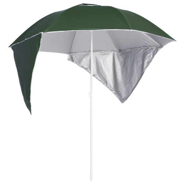 Parasol plażowy Zielony vidaXL 593811