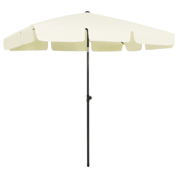 Parasol plażowy Żółty 200 x 125 cm vidaXL 591784