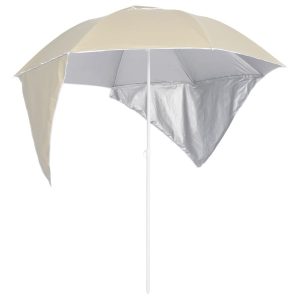 Parasol plażowy Żółty vidaXL 593785 Parasol plażowy Żółty vidaXL 593785