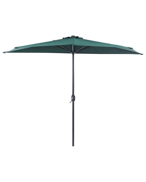 Parasol półokrągły ogrodowy 270 cm zielony 86099